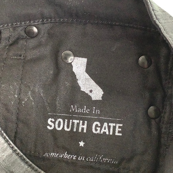 AG Adriano Goldschmied The Legging Super Skinny distressed Vegan Leather SZ 26 R - Picture 11 of 16